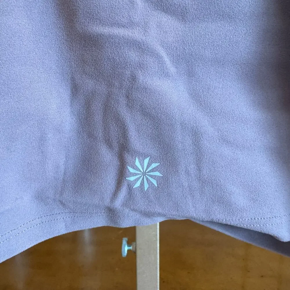 Athleta Cinch Longline Bra Floral Mauve Lavender M - Picture 5 of 8